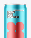 Matte Metallic Drink Can Mockup