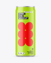 Glossy Drink Can Mockup