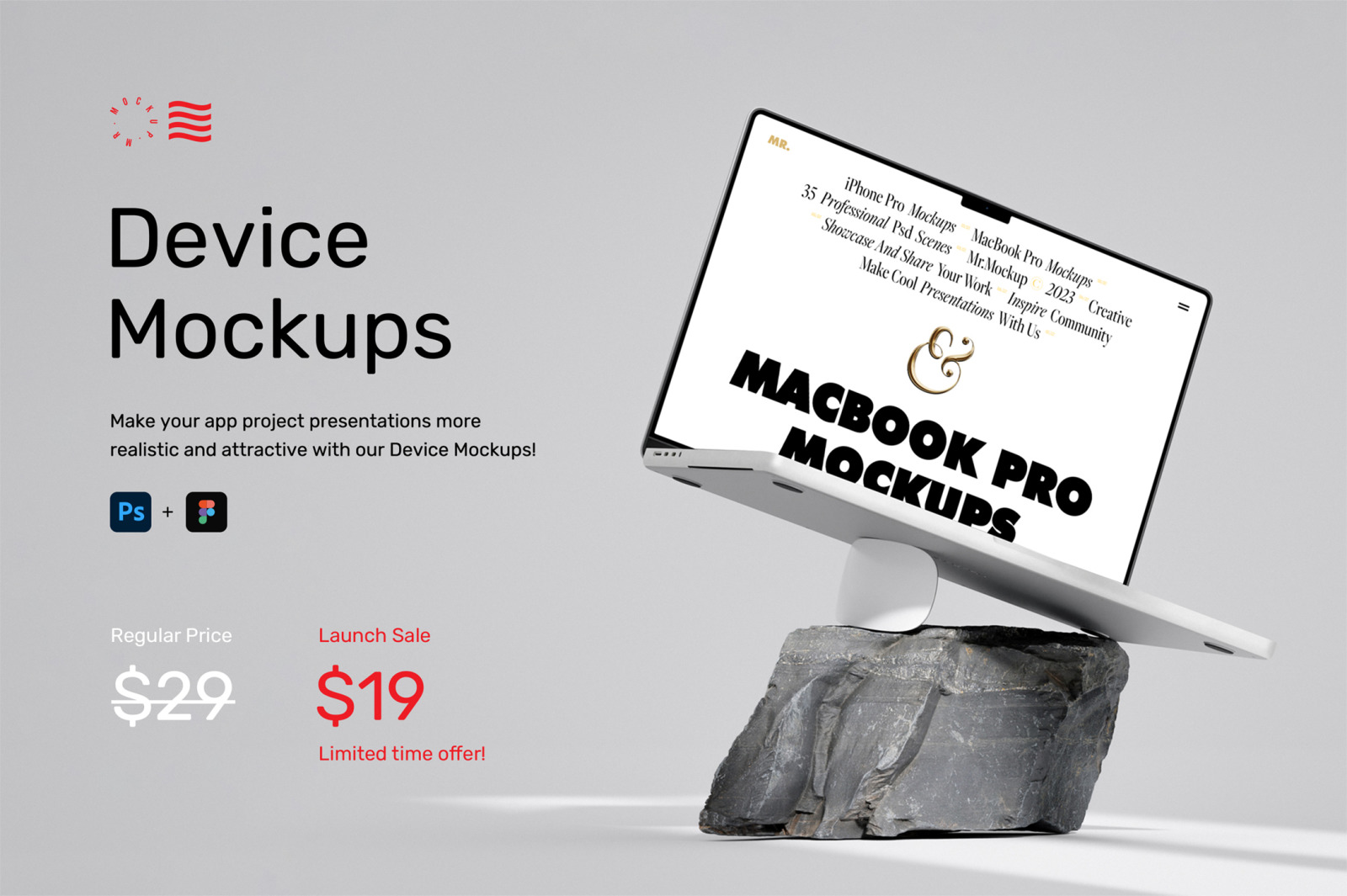 Device Mockups - MacBook + iPhone Device Mockups - MacBook + iPhone