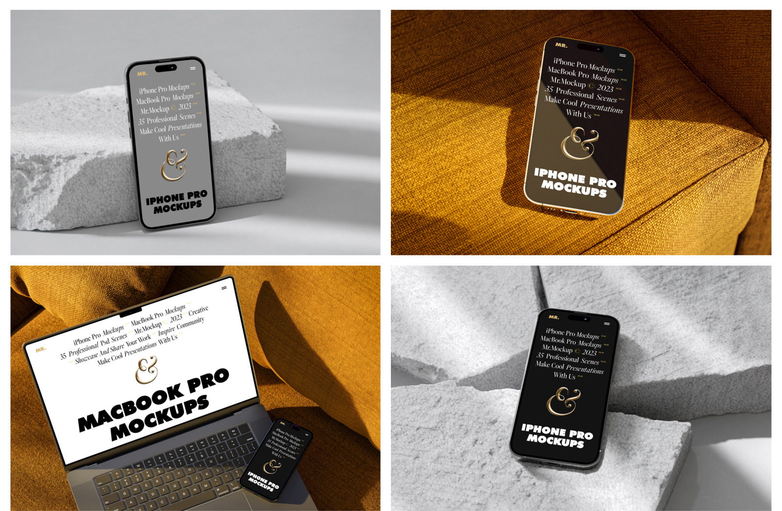 Device Mockups - MacBook + iPhone Device Mockups - MacBook + iPhone
