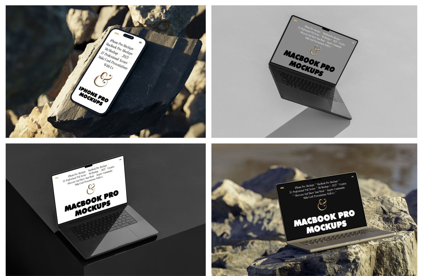 Device Mockups - MacBook + iPhone Device Mockups - MacBook + iPhone