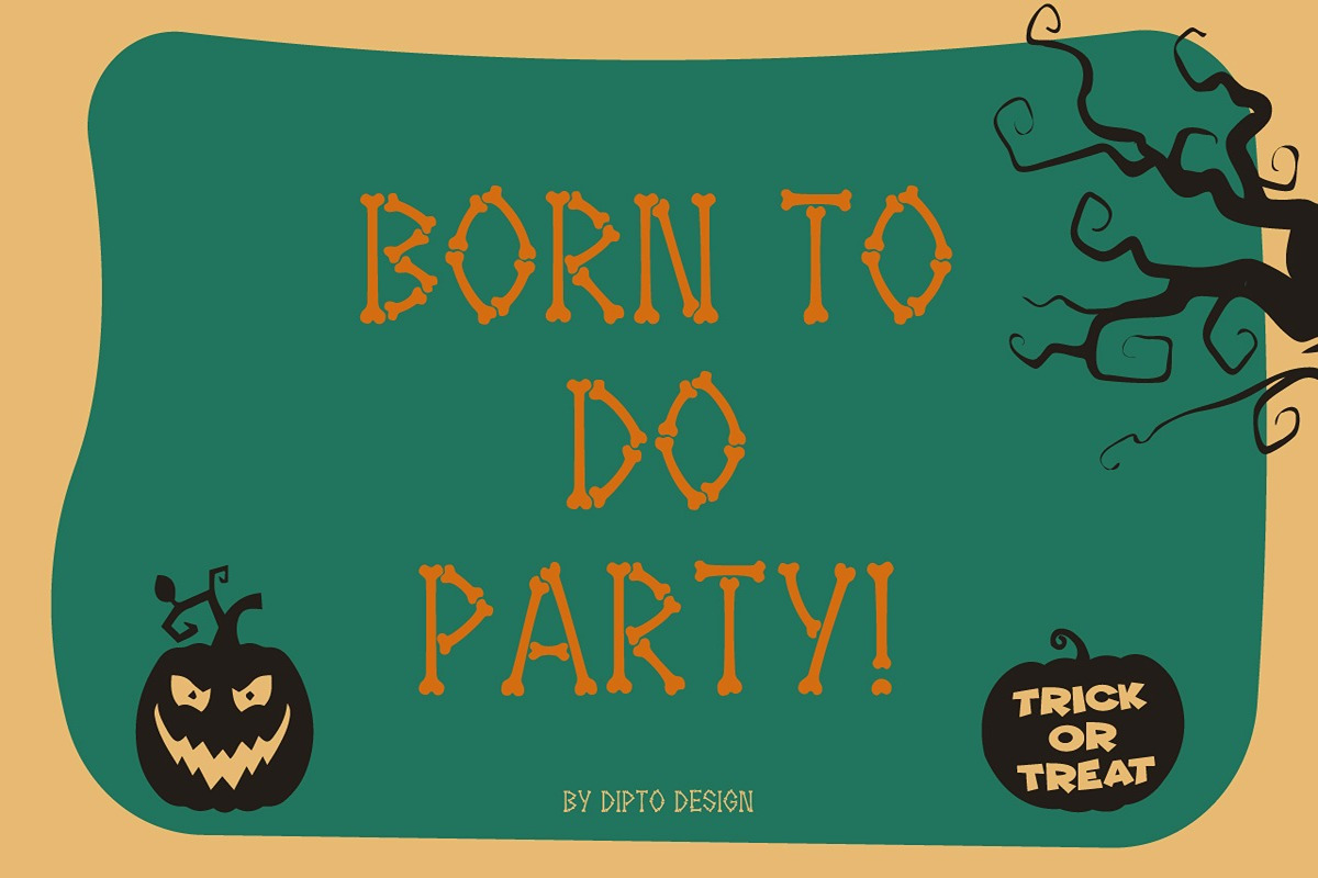 Hallowebons - Spooky typeface Hallowebons - Spooky typeface
