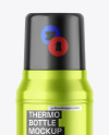 Metallic Thermo Bottle Mockup