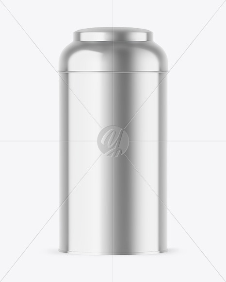 Metallic Tea Tin Can Mockup