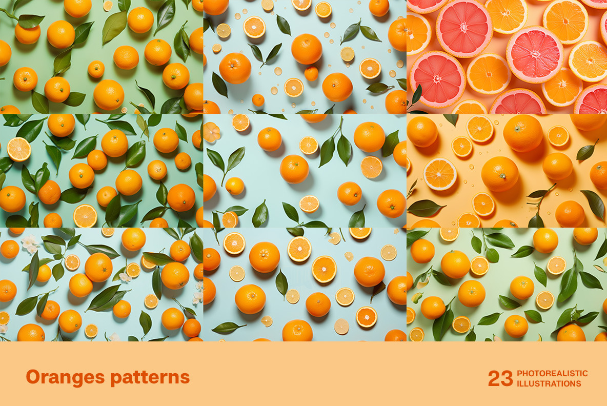 Oranges patterns Oranges patterns