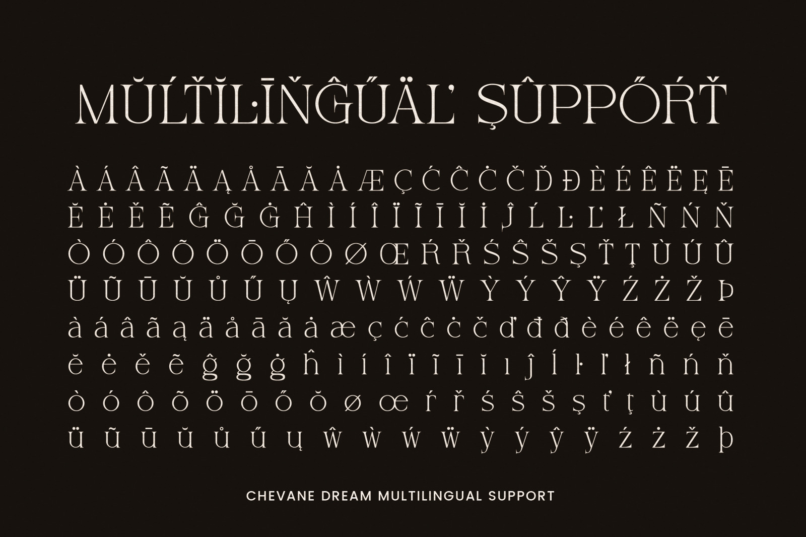 Chevane Dream - Serif Font Chevane Dream - Serif Font