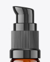 5ml Amber Pump Bottle Mockup