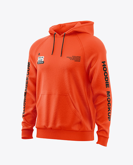 Hoodie Mockup - Half Side View