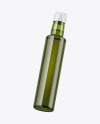 Green Glass Olive Oil Bottle Mockup