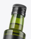 Green Glass Olive Oil Bottle Mockup