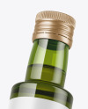 Green Glass Olive Oil Bottle Mockup