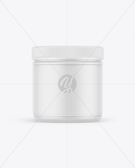 Matte Plastic Jar Mockup