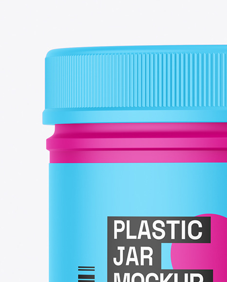 Matte Plastic Jar Mockup