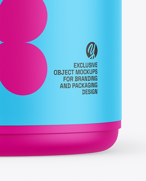Matte Plastic Jar Mockup