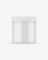 Glossy Plastic Jar Mockup