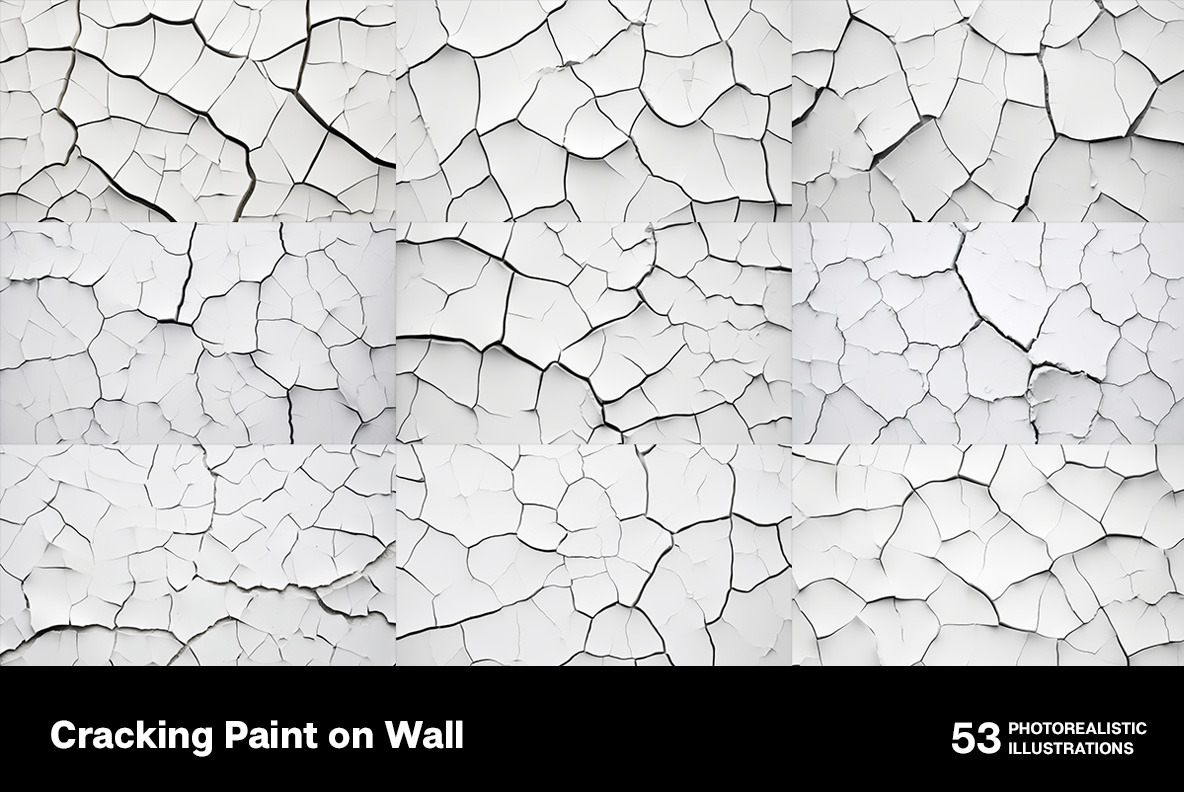 Cracking paint on wall