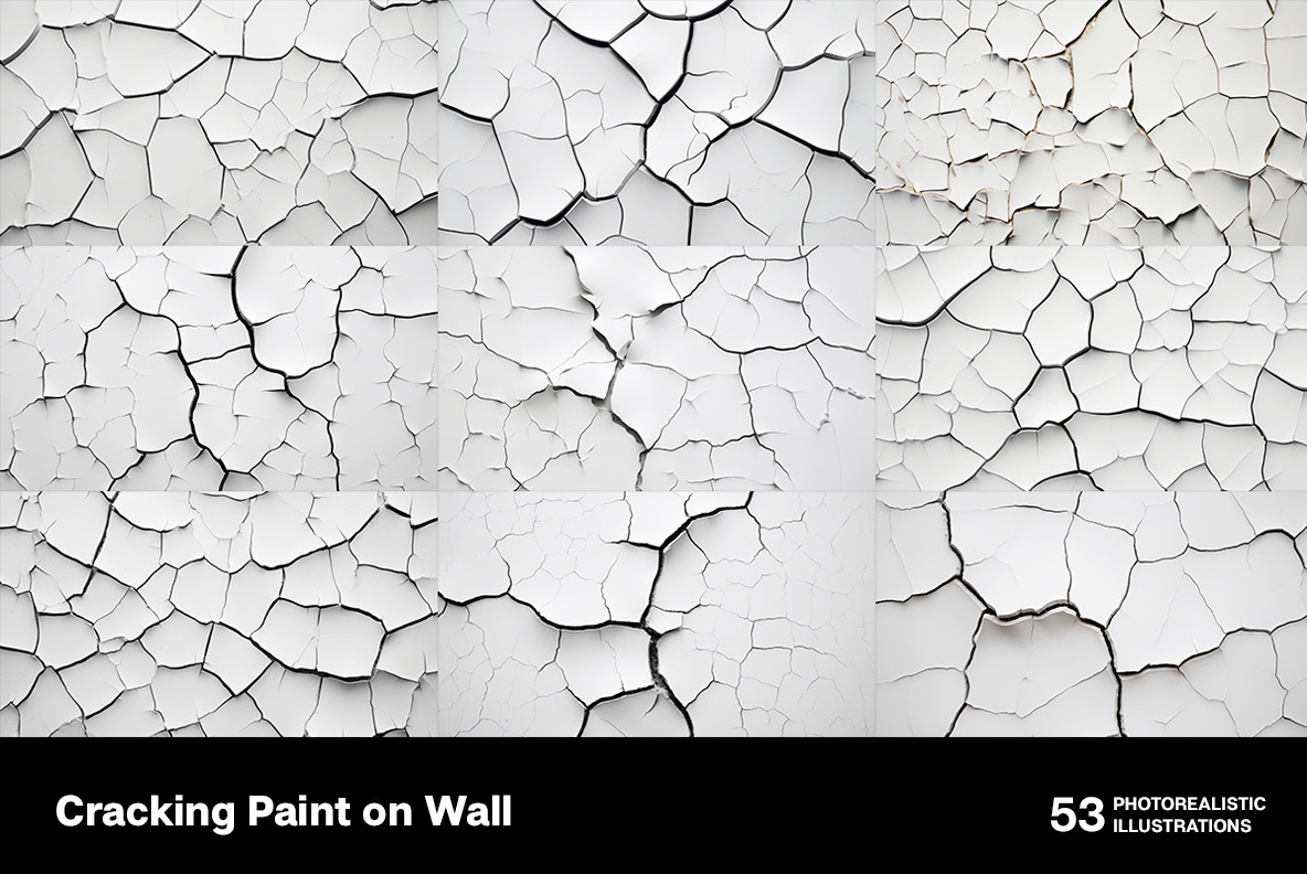 Cracking paint on wall