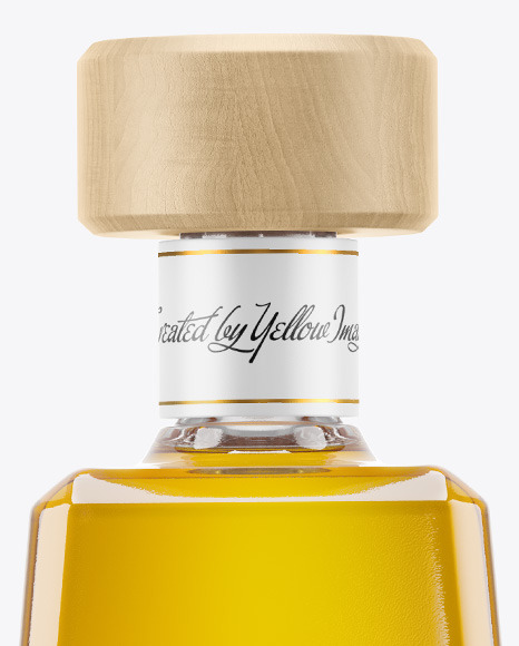 Gold Tequila Bottle Mockup