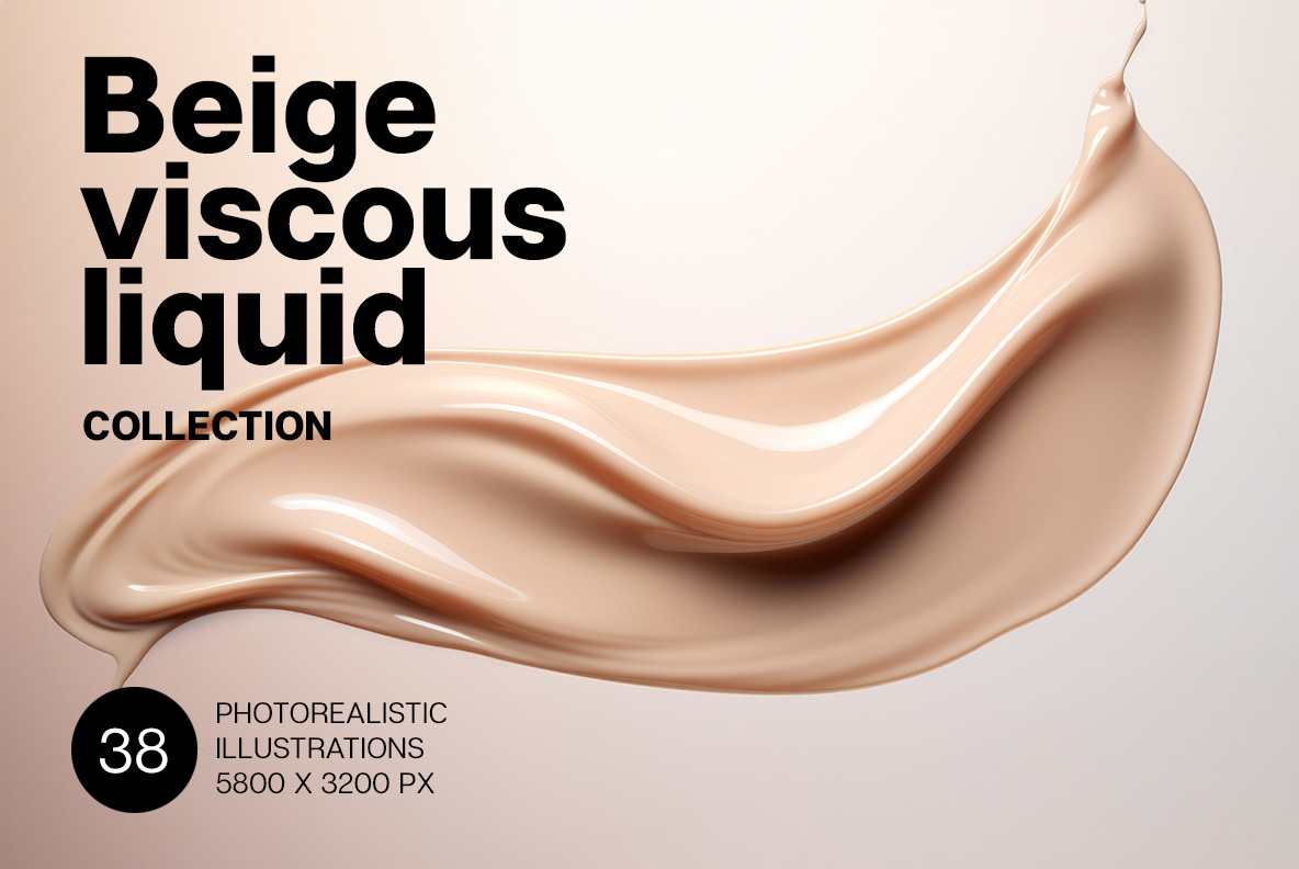 Beige viscous liquid