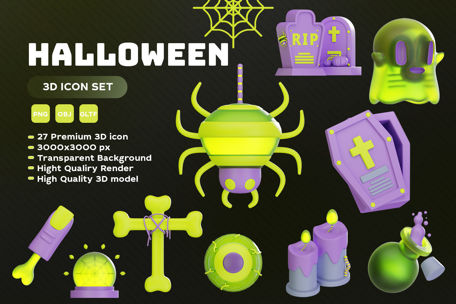 Halloween 3D Icon Halloween 3D Icon