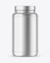Metallic Protein Jar Mockup Metallic Protein Jar Mockup