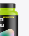 Glossy Protein Jar Mockup