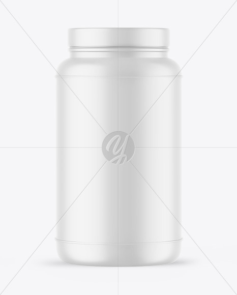 Matte Protein Jar Mockup Matte Protein Jar Mockup