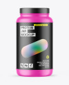 Matte Protein Jar Mockup Matte Protein Jar Mockup
