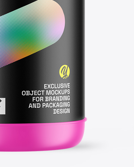 Matte Protein Jar Mockup Matte Protein Jar Mockup