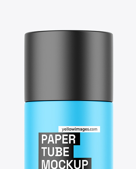 Matte Paper Tube Mockup
