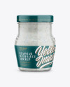 Glass Jar with Tartar Sauce Mockup - Front View