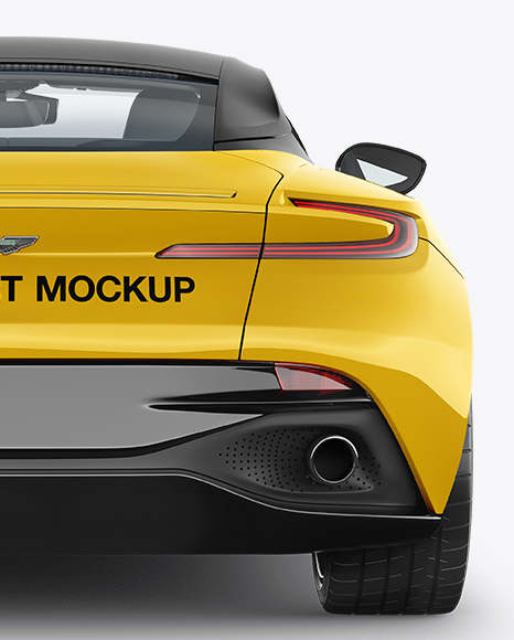 Aston Martin DB11 Mockup - Back View