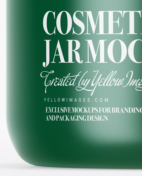 Glossy Cosmetic Jar Mockup