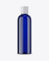 250ml PET Blue Cosmetic Bottle Mockup