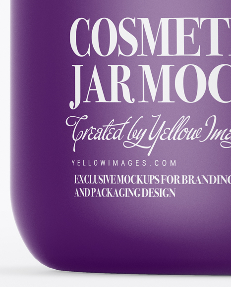 Matte Cosmetic Jar Mockup