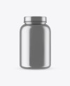 Metallic Protein Jar Mockup