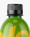 330ml PET Green Bottle W/ Shrink Sleeve Mockup