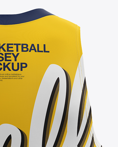 Basketball Jersey Mockup - Back View