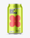 Metallic Drink Can Mockup