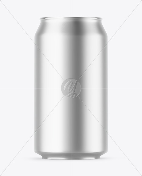Matte Metallic Drink Can Mockup