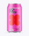 Matte Drink Can Mockup