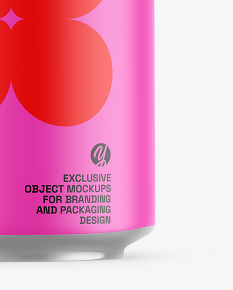Matte Drink Can Mockup