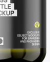 Green Glass Olive Oil Bottle Mockup