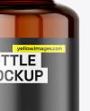 30ml Amber Pump Bottle Mockup