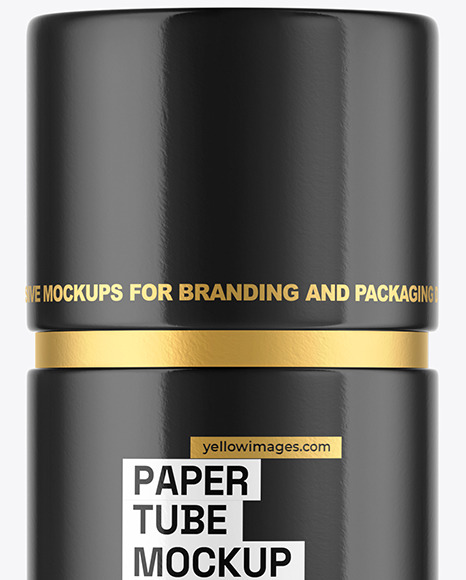 Glossy Paper Tube Mockup