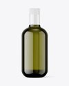 Green Glass Olive Oil Bottle Mockup