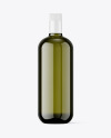 Green Glass Olive Oil Bottle Mockup