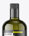 Green Glass Olive Oil Bottle Mockup