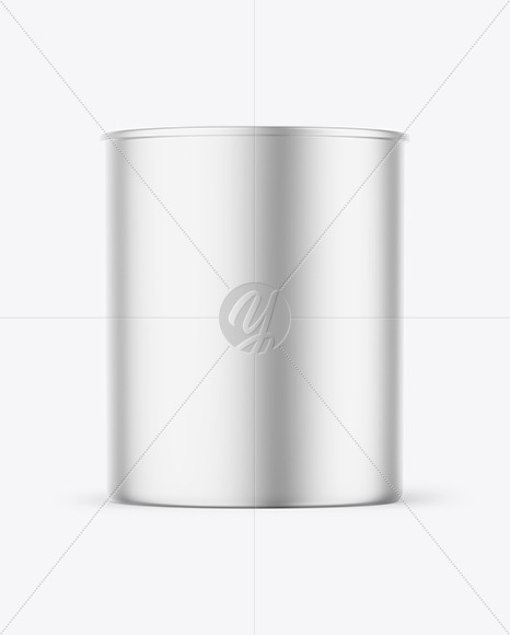 Metallic Tin Can Mockup