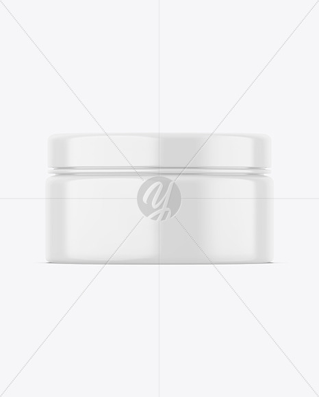 Glossy Cosmetic Jar Mockup